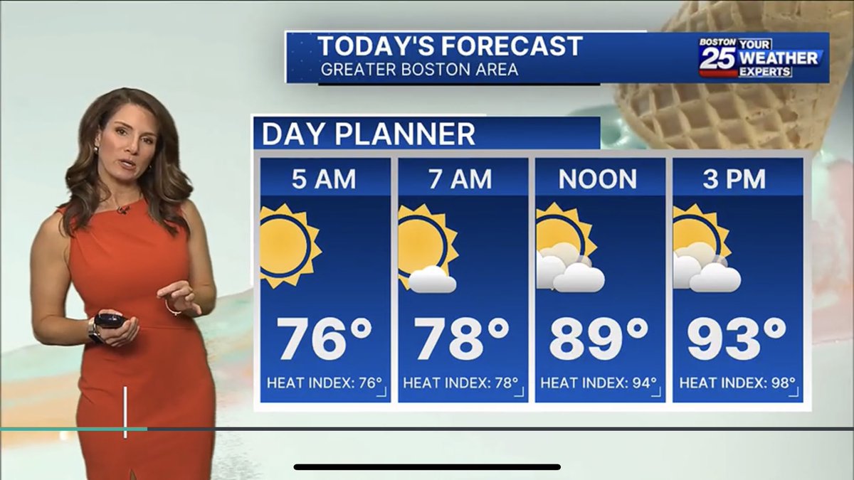 The heat is on… The heat is owww-ownnn 🎶 

I’m open to other hot weather theme song suggestions…

<a href="/boston25/">Boston 25 News</a> #mawx #boston #newengland