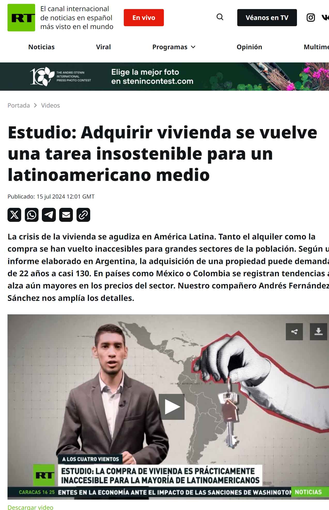 Estudio: Adquirir vivienda se vuelve una tarea insostenible para un latinoamericano medio