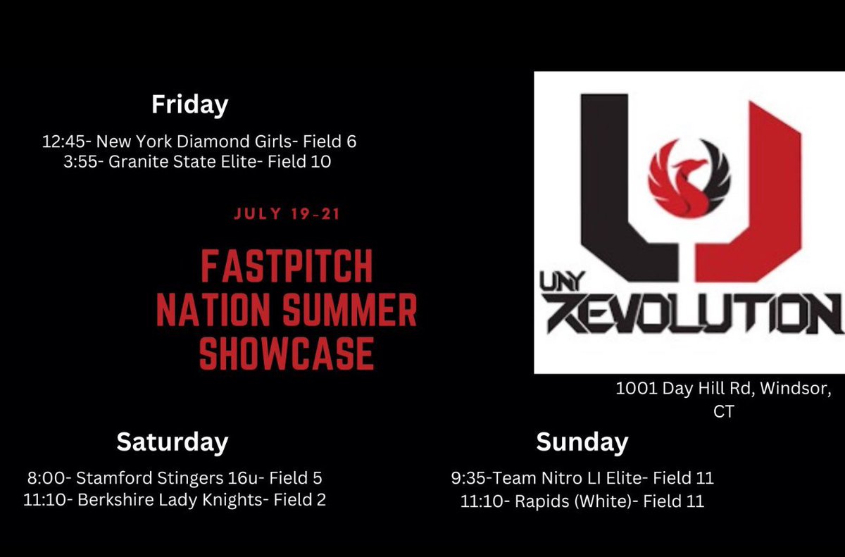 Come see us in action this weekend at the FPN Summer Showcase. <a href="/CoachE_SB/">Erica Castro</a> <a href="/NCSACoachDaily/">Jess Daily</a> <a href="/CoachSydSUSB/">Sydney</a> <a href="/ElliottSaysWhat/">Brandon Elliott</a>