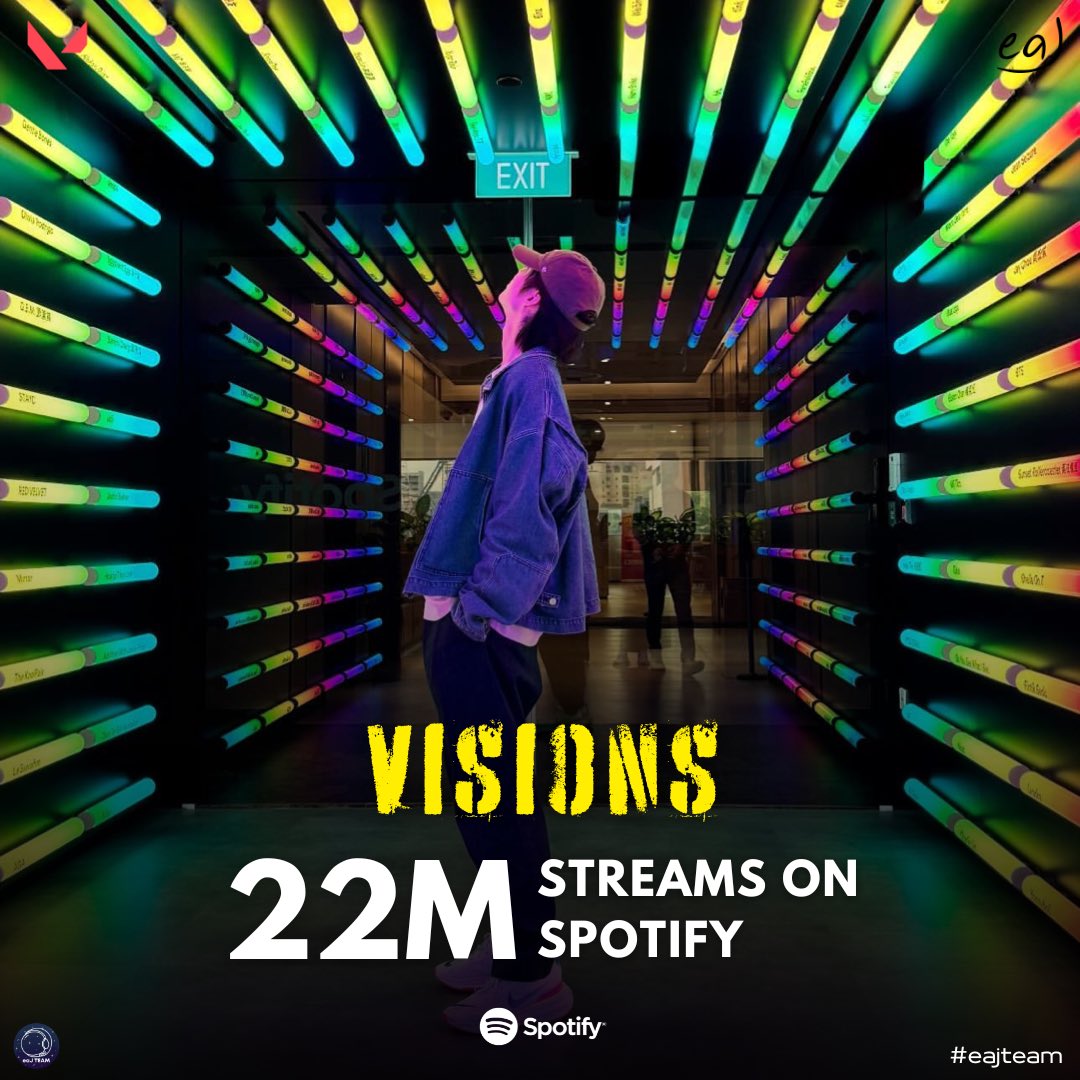 eaJ_TEAM's tweet photo. Another good news coming from our favorite anthem for Valorant, ‘visions’, by @eaJPark and @SafariRiot 😍

Congratulations on 22 Million Streams on Spotify!!! 🥳

🔗https://t.co/FWCeNq7uMZ

#eaJPark #eaJxValorant #eaJVisions https://t.co/5wti9T3LXy