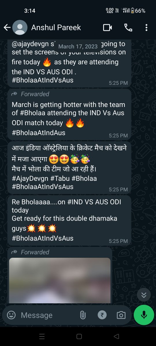 PradipS_'s tweet photo. @ajaydevgn @neerajpofficial @mmkeeravaani @manojmuntashir @jimmysheirgill @saieemmanjrekar @shantanum07 @SayajiShinde @ShitalBhatiaFFW @sangeetaahir Ajay Devgan PR not giving influencers payment and not responding our calls. https://t.co/E0KB3AvWC1