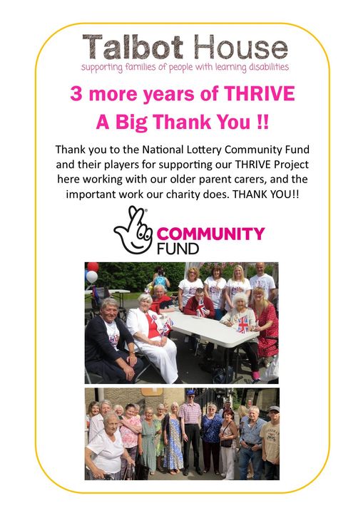 A big thank you to The National Lottery Community Fund for awarding our THRIVE project with 3 more years funding 📷📷
Also a big thank you to the National Lottery players, without them this wouldn't be possible 📷📷📷

#nationallottery