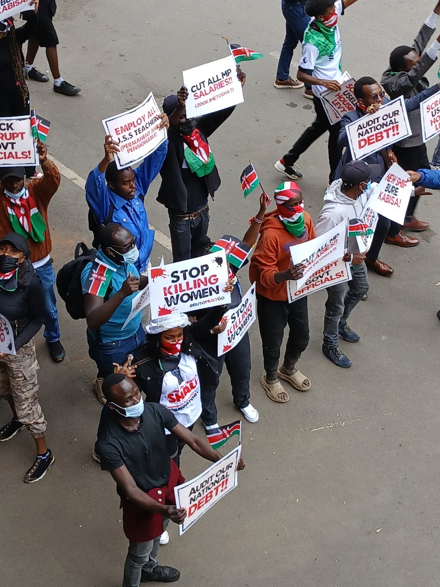 KenyanSays's tweet photo. Gen Z present their cries despite resistance from the police #Maandamano https://t.co/TeNeuBrYAa