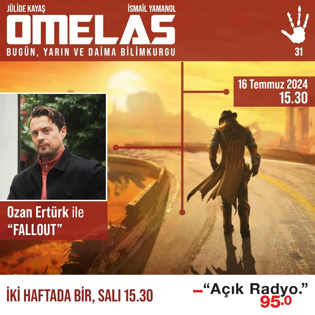 misircini's tweet image. Bugün Omelas'ta Ozan Ertürk'le Fallout üzerine konuşuyoruz.  Kulağınız Açık Radyo'da olsun 🖖 

@acikradyo 
@ismailyamanol 
#bilimkurgu #omelas #fallout 
#açıkradyosusturulamaz