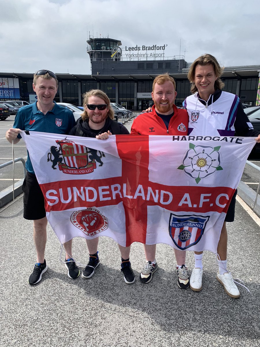 Pre season starts now, Benidorm bound🔴⚪️🔴⚪️#safc #preseason