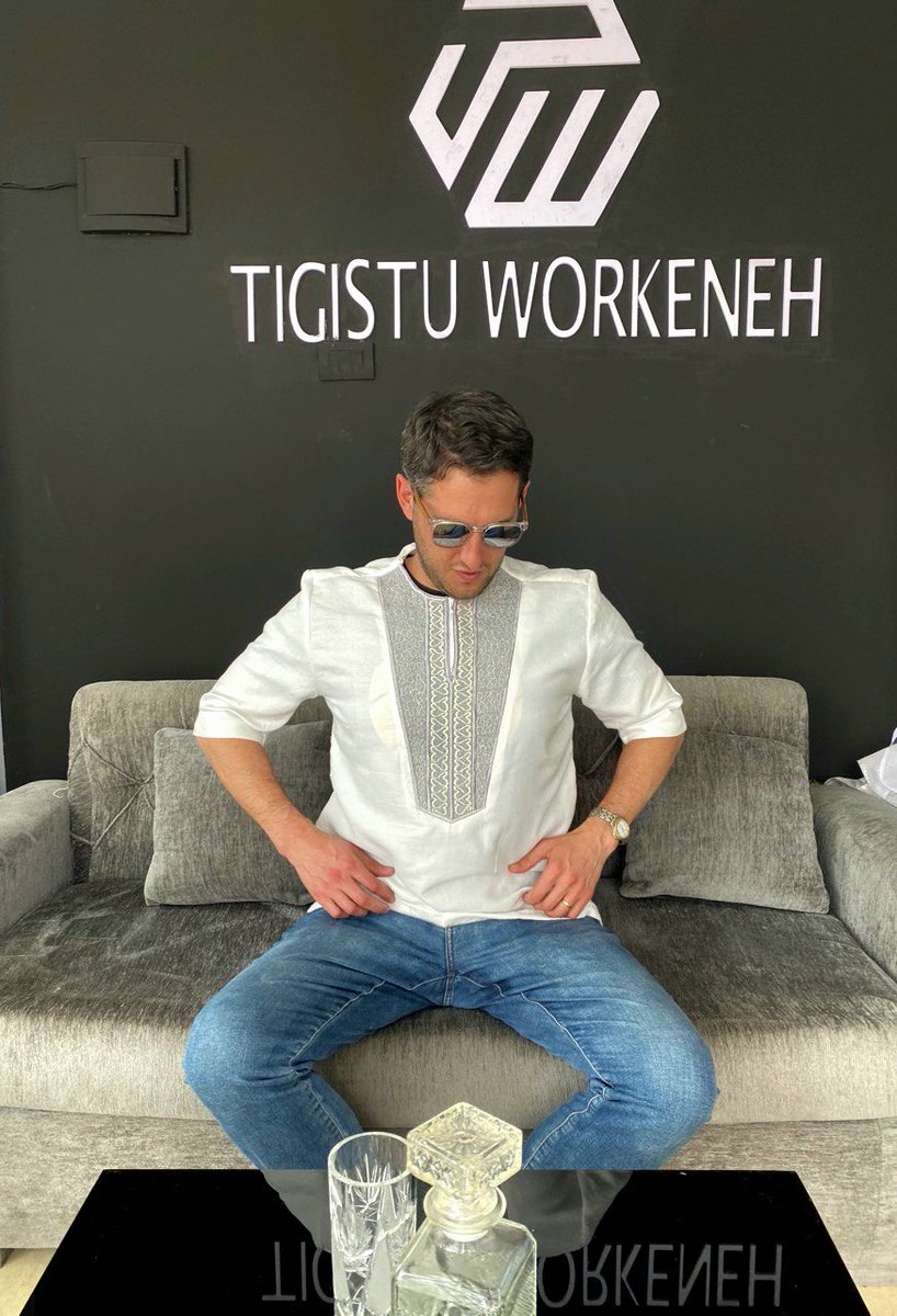 One of our Custom short-sleeve Habesha Shirt Tailor-made for <a href="/SamRosmarin/">Sam Rosmarin</a>, a talented businessman.
Addis Ababa, Ethiopia

📞in bio call for orders.