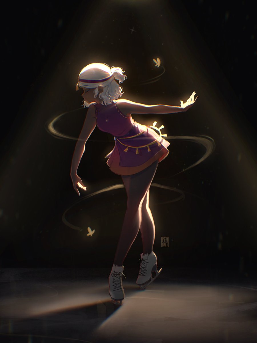 PeaButterr's tweet photo. @VexGobbo My “DAMN” piece? Well it’s these pieces I made of my OCs from this game called Sky hehe💜 https://t.co/F0uzJ0uYVK
