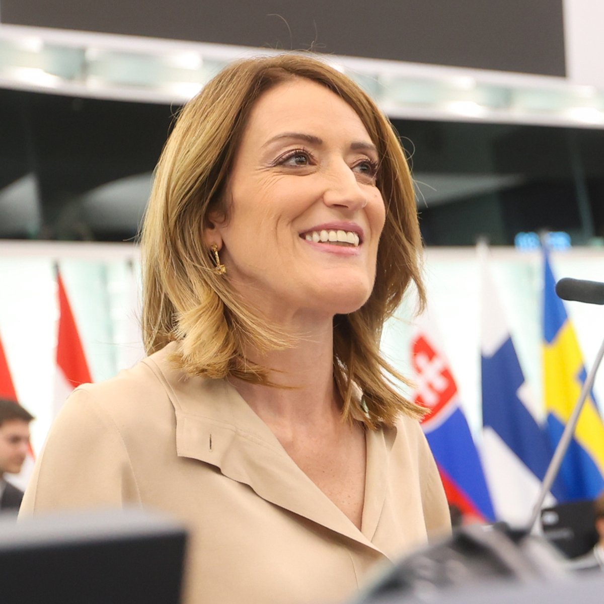 Roberta Metsola has been re-elected President of the European Parliament.

She will hold the post for another two and a half years.