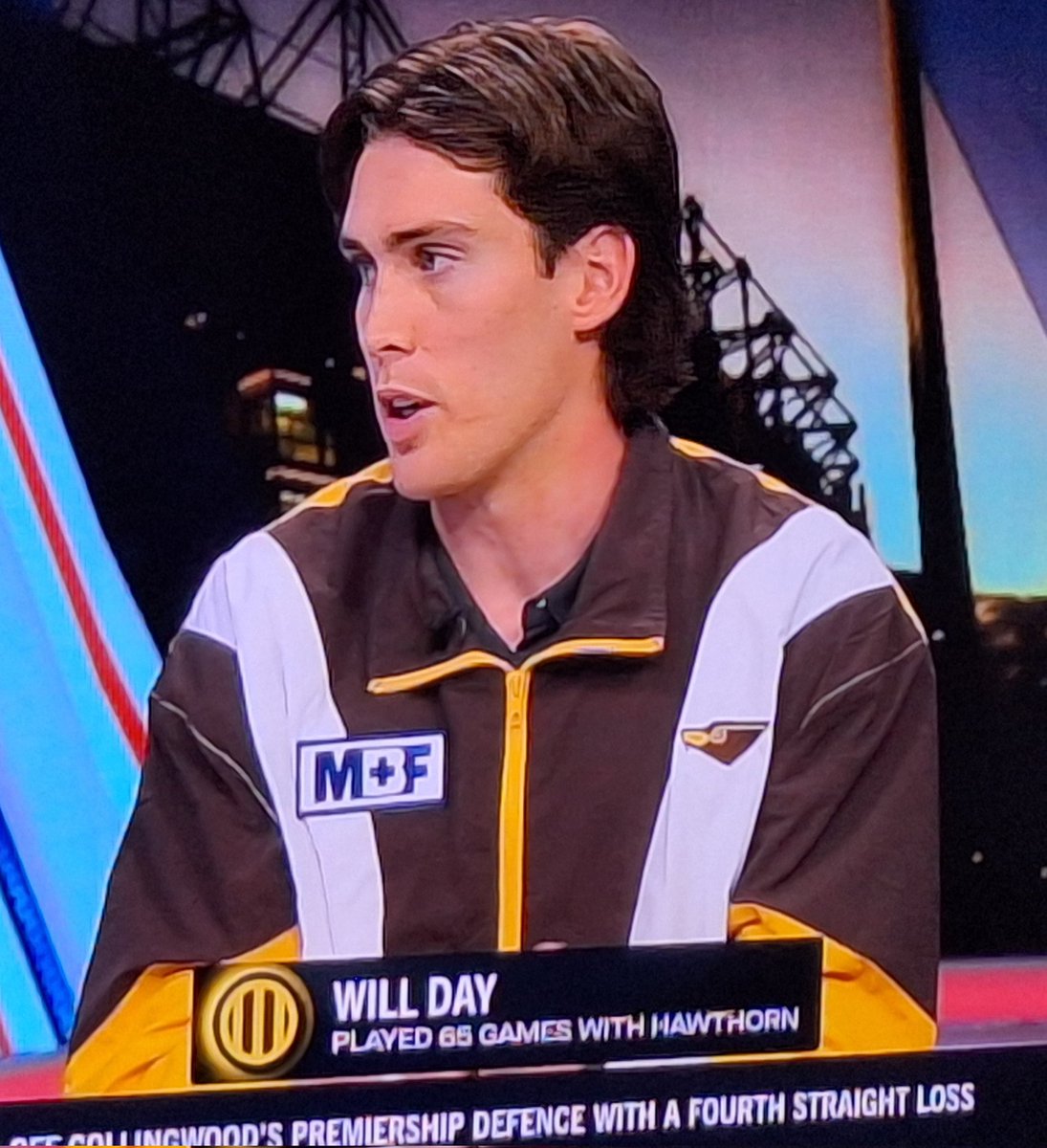 What bet did Will Day lose to have to wear that on TV?