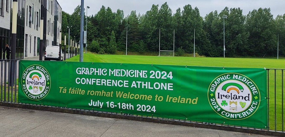 GraficaMedicina's tweet image. Ya en marcha el congreso de @GraphicMedicine
de este año #GraphMed2024 que se celebra en Irlanda, en @TUS_Athlone_
Enviamos nuestro cariño y mejores deseos a nuestros colegas angloparlantes!
Enhorabuena a la gran @JMBurns99 por la organización
Disfrutad mucho💉🖍️
#MedicinaGráfica