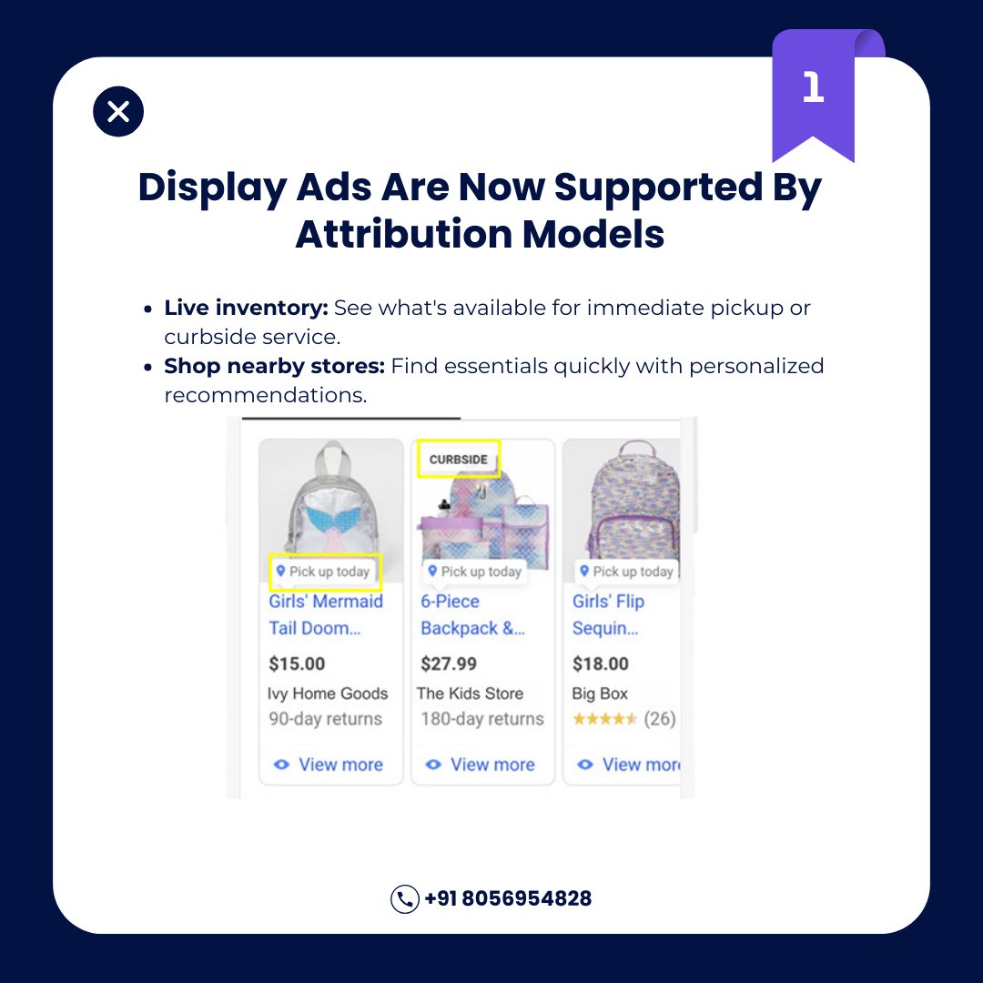 digigrab360's tweet image. Exciting Google Ads Updates for 2024! 🚀
📊 Attribution Models now support Display Ads!
🛍️ Find essentials quickly with personalized recommendations for nearby stores.
Call us on +91 8056954828
#GoogleAds #AdUpdates #Digigrab360 #Bengaluru