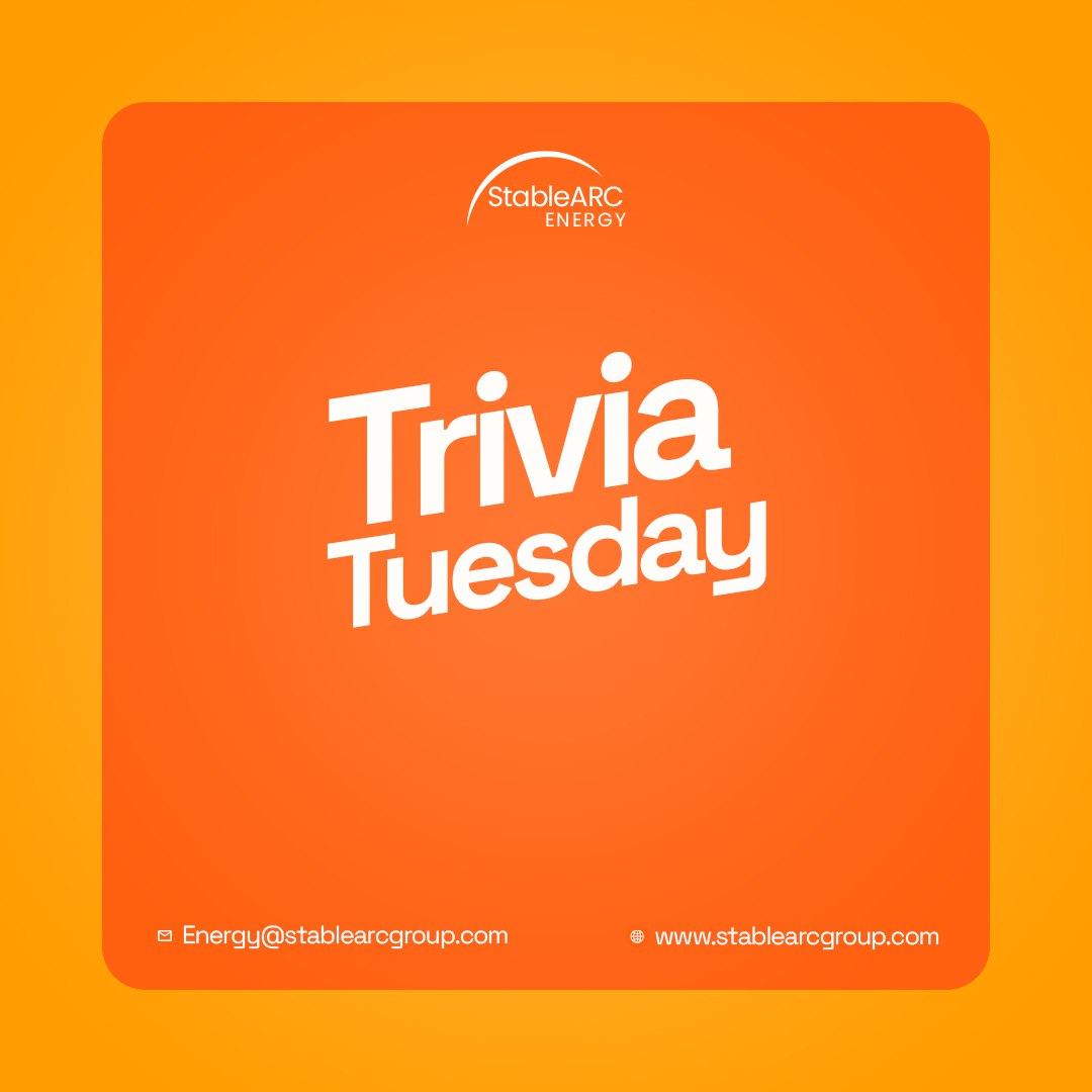 StableARCEnergy's tweet photo. ⚡ Trivia Tuesday Alert! 
Dive into our energy-packed challenge

 Are you up for it? #TriviaTuesday #StableArcEnergy #PowerUpYourKnowledge https://t.co/rBOoUe54YJ