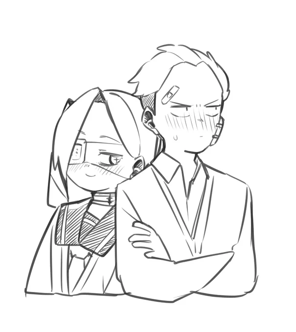 傷の絶えない2人 