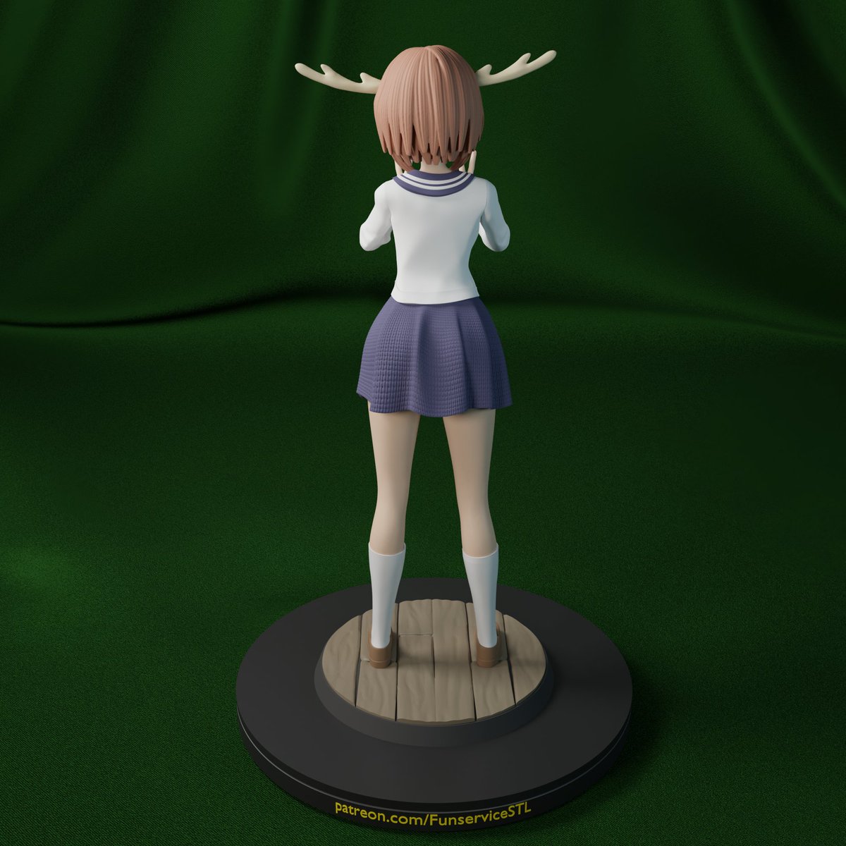 FunserviceStl's tweet photo. My Deer friend Nokotan anime  girls for 3d print. https://t.co/70g6PjNzWx #stl #waifu #3Dprinting #3dprinter #3dart #3d #3DModel #Figures #sculpture #patreon #cute #girl #fanservice #funservice #anime #manga #noko #shikanoko #nokotan https://t.co/S8cvUXEKEH