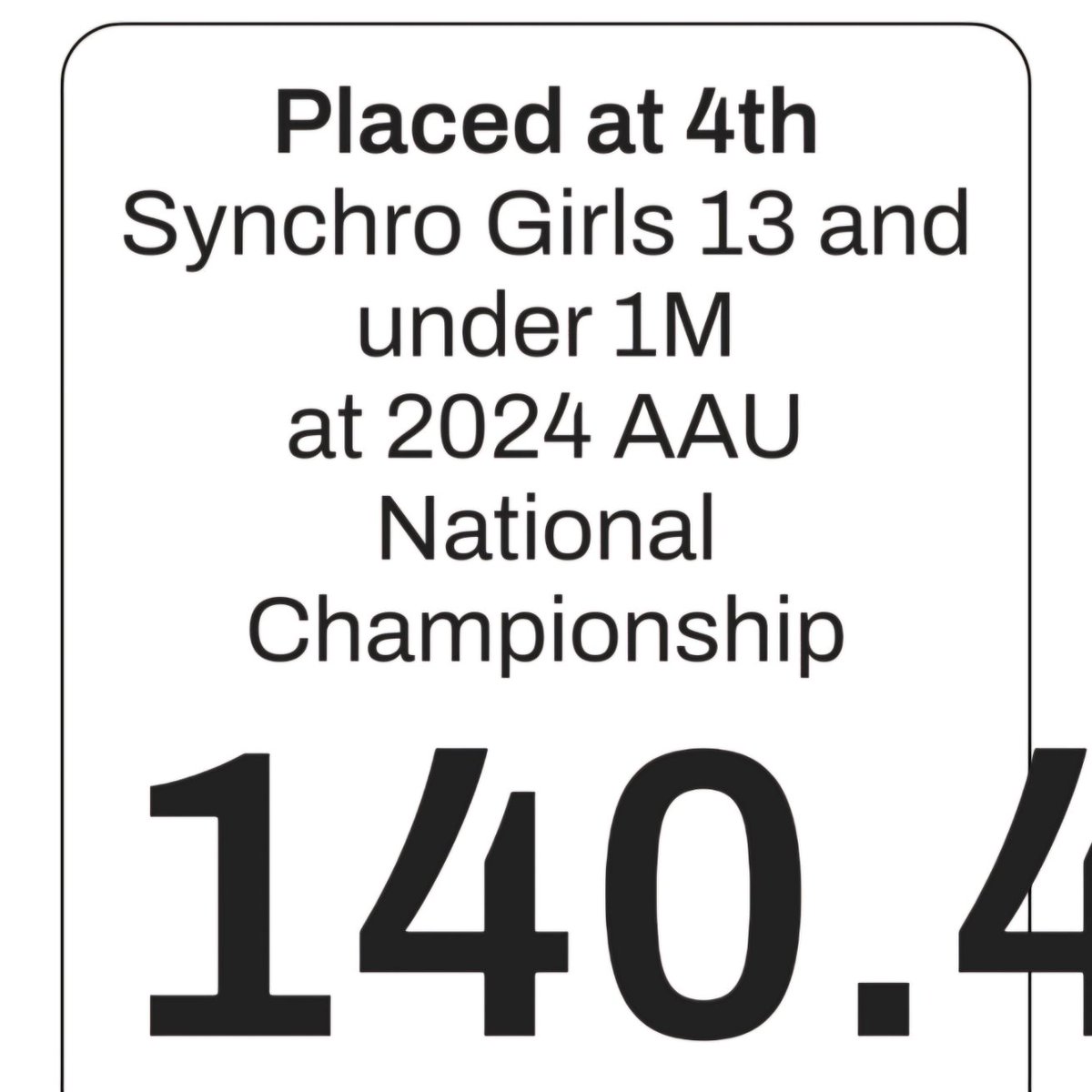 AlamoDiving's tweet photo. Congratulations to Ella and Sarah for their amazing performance at the 2024 AAU National Diving Championship!!! They have worked so hard this year to be an amazing synchro team!! We are so proud of you !! #AAU #AAUDIVING #AAUDIVING2024 #AAADPROUD #AAAD #hardworkpaysoff https://t.co/EmksIqAby8