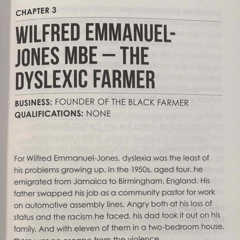 theblackfarmer's tweet image. Thrilled to be featured in Jamie Waller&apos;s new book, &quot;The Dyslexic Edge&quot;! 📚✨ My journey from school challenges to entrepreneurial success, including giving Gordon Ramsay one of his first TV breaks. Pre-order here: lnkd.in/eBhrNWTV
#dyslexia #thedyslexicedge #blackfarmer