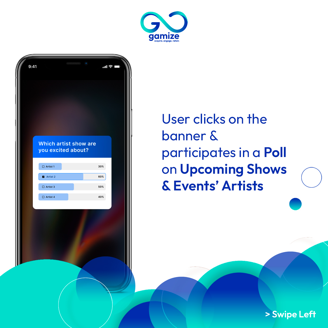 Gamize_com's tweet photo. Explored our #poll #gamification feature yet? Take a look at how easy it is to engage users for events' #ticket #sales &amp; more.

Visit @Gamize_com to learn more. https://t.co/phDE1kk5jT