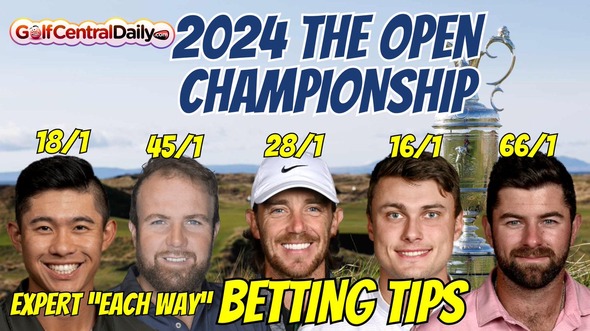 My 2024 Open Championship Betting Tips post.  With 5 best each way picks.  Please Like and Retweet so I know I'm not wasting my time slaving at these!! 
golfcentraldaily.com/2024/07/2024-T…
#golfbetting #bettingtips #theopen