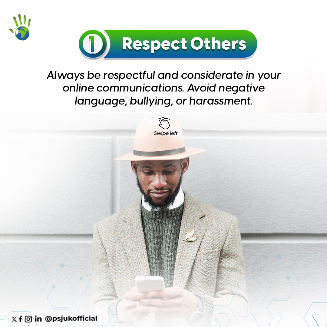 PSJUK_Official's tweet photo. Letโs promote peace online through responsible digital citizenship!
Discover how you can foster positive interactions and create a harmonious digital environment with these simple tips.
Together, we can make a difference!
#DigitalCitizenship
#PeaceOnline
#PositiveInteractions
#ThinkBeforeYouPost
#Inclusivity
#psjuk
1/2