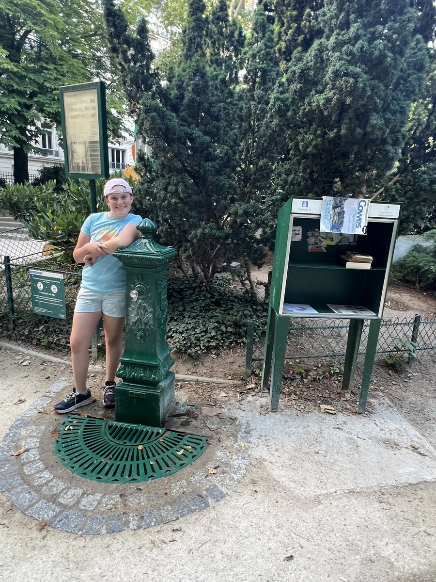 Hey <a href="/ZacEfron/">Zac Efron</a> and @zacdowntoearth we are in Paris and after seeing your show we were super excited to try out a Parisian water fountain! Thanks for the tip and being an awesome ambassador for sustainability 👍🏻