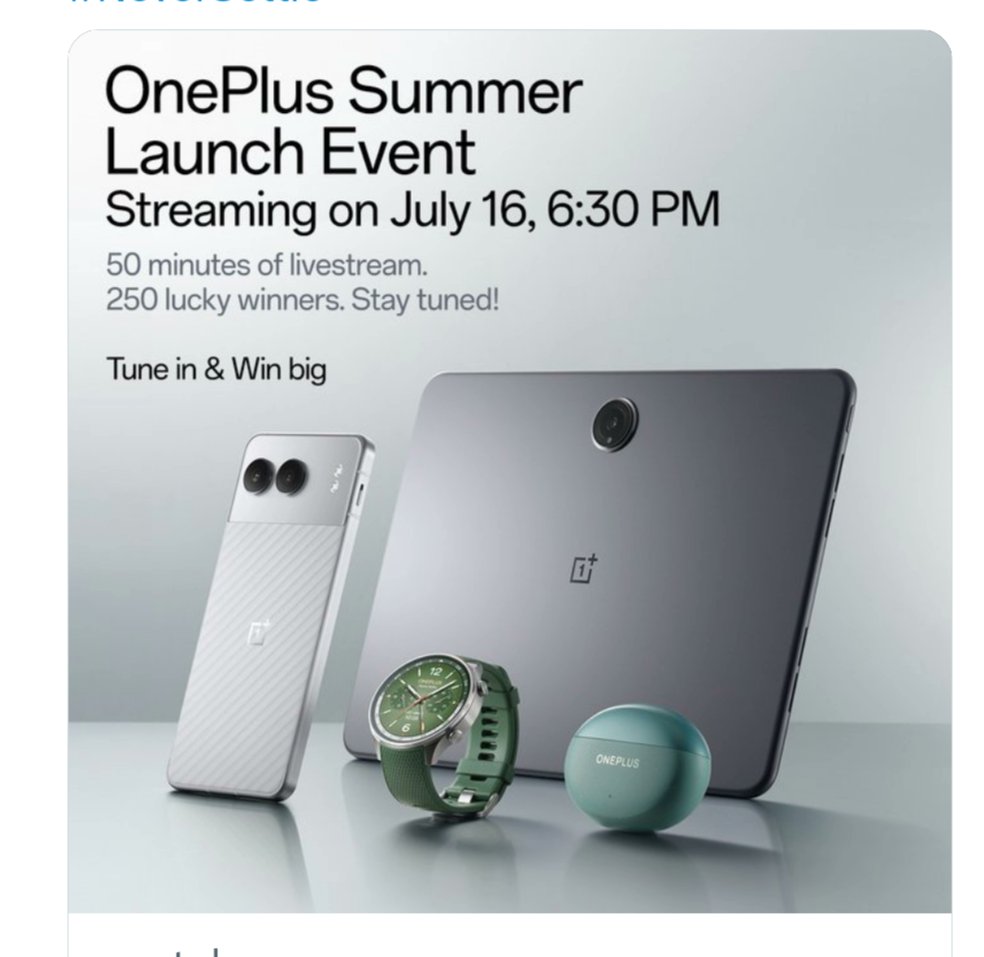 desi_dime's tweet image. 😍Free 250 OnePlus Buds Giveaway during Livestream | Live at 6:30pm

👉Giveaway Link  - bit.ly/3LwxzGZ

#oneplus12r #OnePlusNordBuds3Pro #oneplus12t #GiveawayAlerts #buds