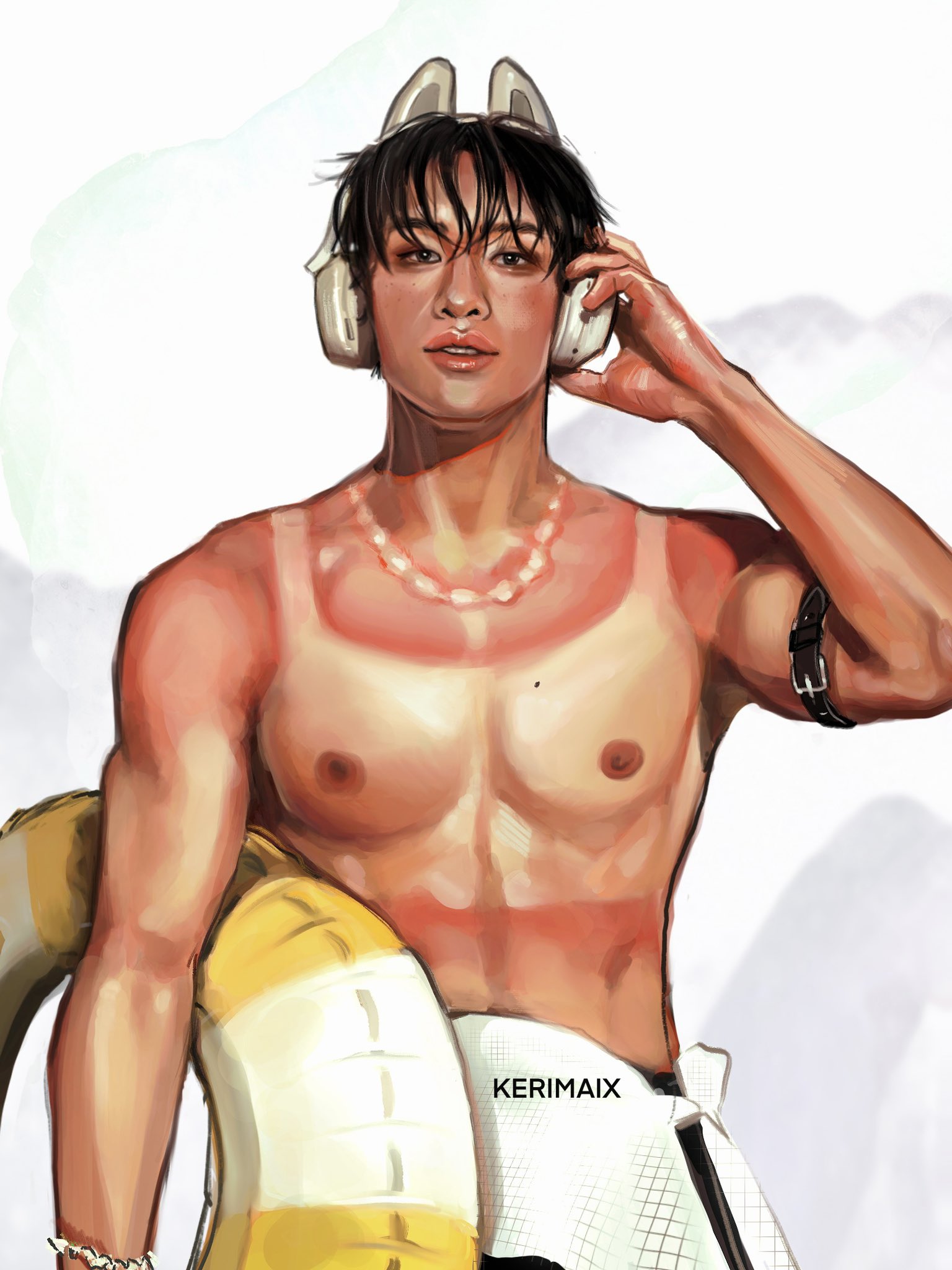 Kerimaix on X: 🐺🏖️ BangChan in GQreference t.cokjDcIAlMIW  X