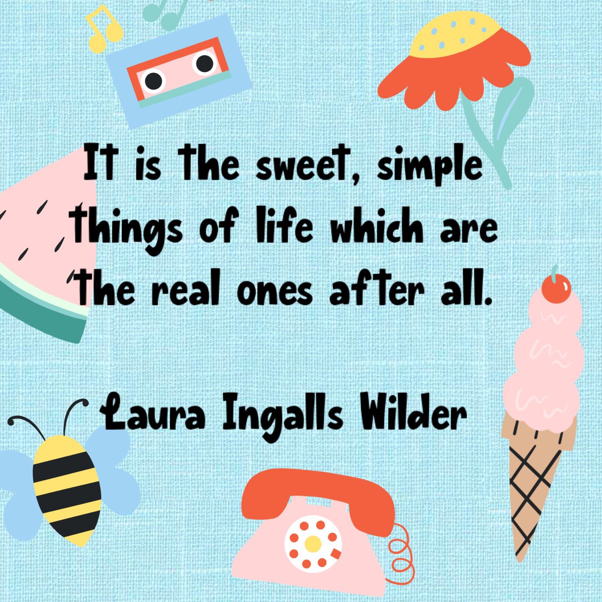 jenquattrucci's tweet image. Good morning 🍉
Have a beautiful day! 💕🫶🏼 #lauraingallswilder #quote #sweetthings #quoteoftheday #simplepleasures #appreciation #thoughtoftheday #summer #summerthoughts