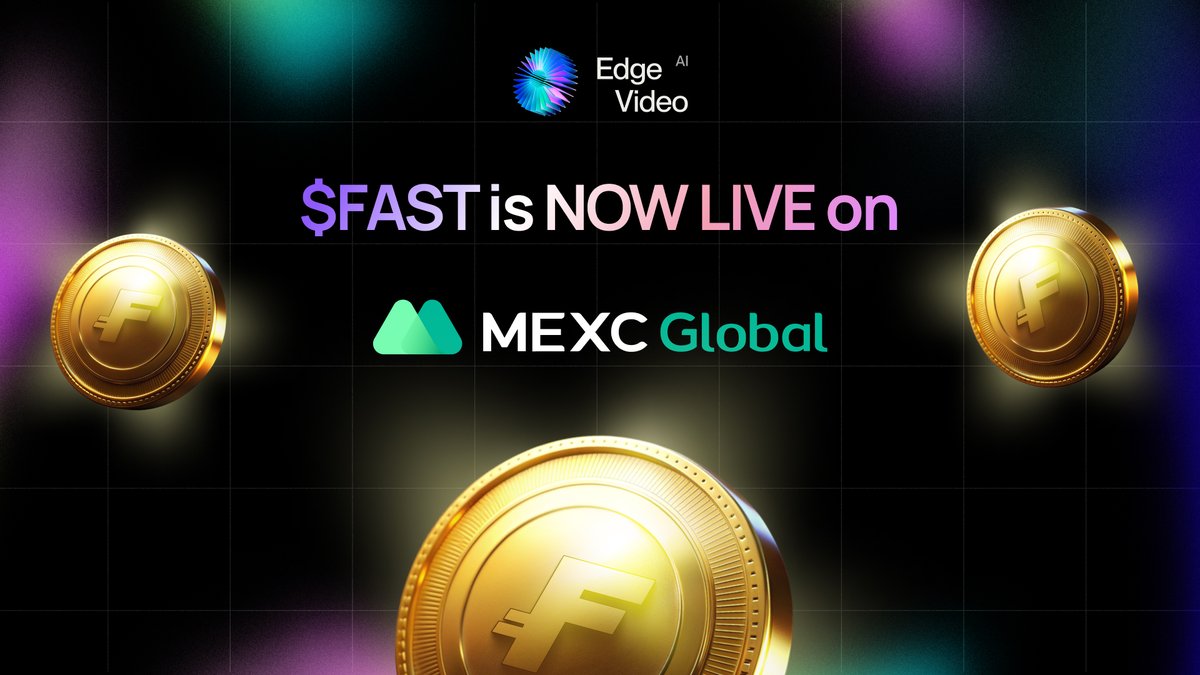 edgevideoai's tweet photo. 🔥🔥 And... We're LIVE! 🔥🔥
Edge Video AI's $FAST Token is NOW TRADING on @MEXC_Official! 🚀🚀
We're thrilled to offer you the opportunity to trade $FAST on one of the leading crypto CEXs.
Now you can start trading $FAST on MEXC!🌟🌟
#EdgeVideoAI #FASTToken #MEXC #CryptoNews #CryptoTrading