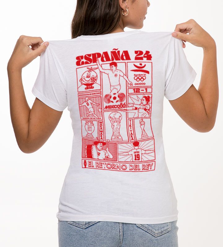 PamplingNews's tweet photo. Hola, somos Pampling y hemos hecho una camiseta homenajeando a los y las deportistas que han hecho historia en el fútbol español 🇪🇸

Nos gustaría hacerles llegar algunas, ¿nos ayudas compartiendo y una mención para que les llegue el mensaje? 🏆

Haz que el balón bote con un RT⚽ https://t.co/M3jKYMj1v2