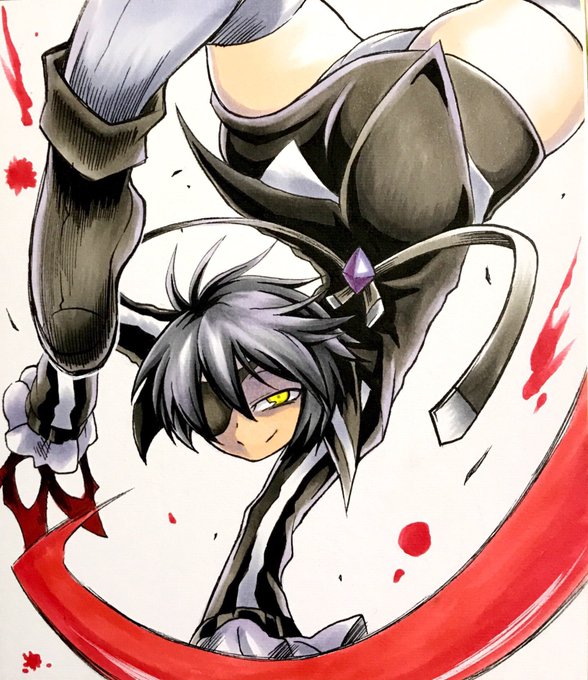 おりマギ祭りやってるので昔アナログで描いたキリカちゃん置いとくか…