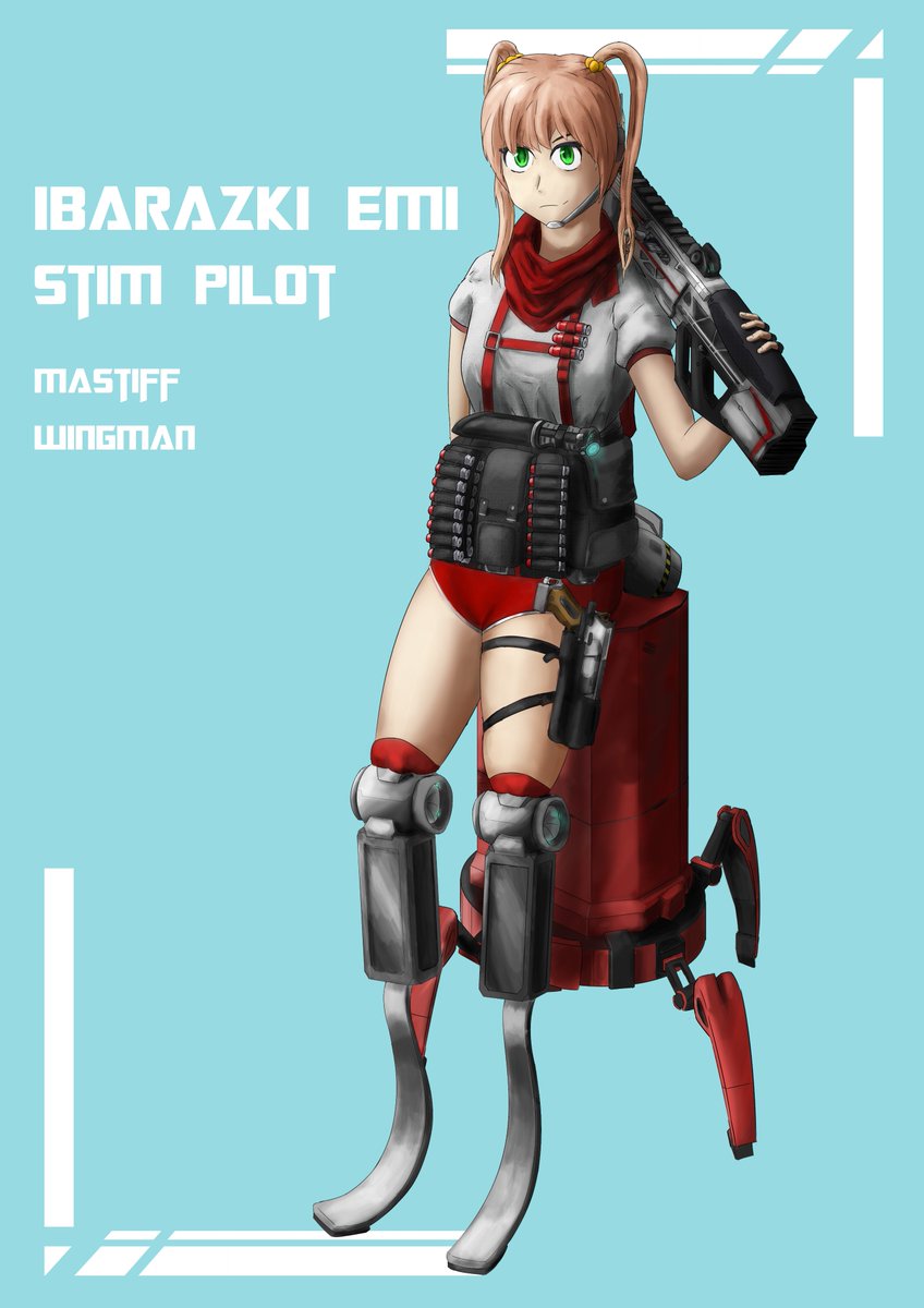 superbusyyou's tweet photo. Art of Titan Pilot Emi with her trusty Mastiff and Wingman! Drawn by @Mrauky !!! go give them a follow!
#katawashoujo #Titanfall2 https://t.co/KqMwFJCnOe