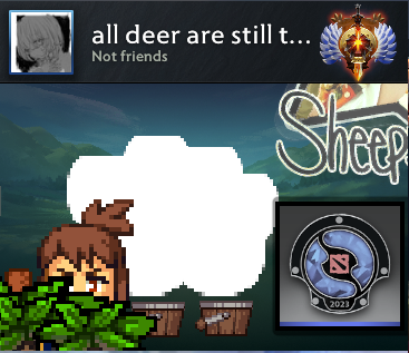 sheepsticked's tweet photo. this is the best use of my sticker i will ever see https://t.co/OUEAoughzZ
