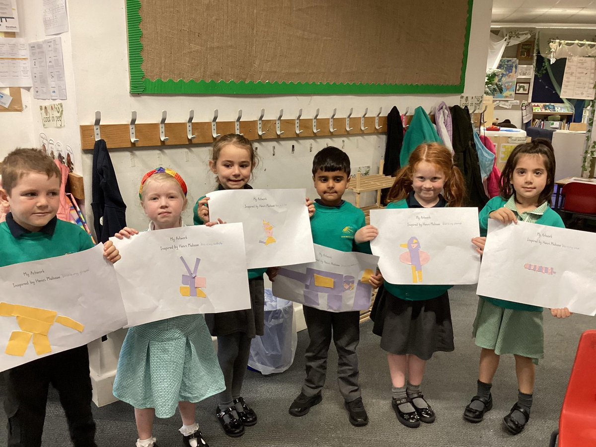 UptonclassRKC's tweet photo. Today it is Artist appreciation day! We have looked into the artist Henri Matisse and learnt some interesting facts about him. We used his artwork of “The Snail” to create our own artwork animal. @uptonclassRJF https://t.co/QjSEYT8aFh