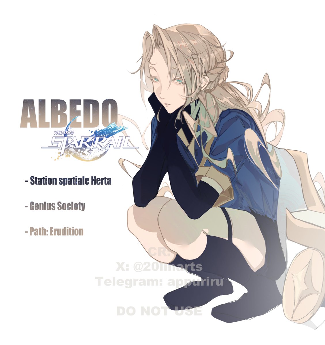 20linarts's tweet photo. #albedo #hsr https://t.co/nE0I8IJ5Wf