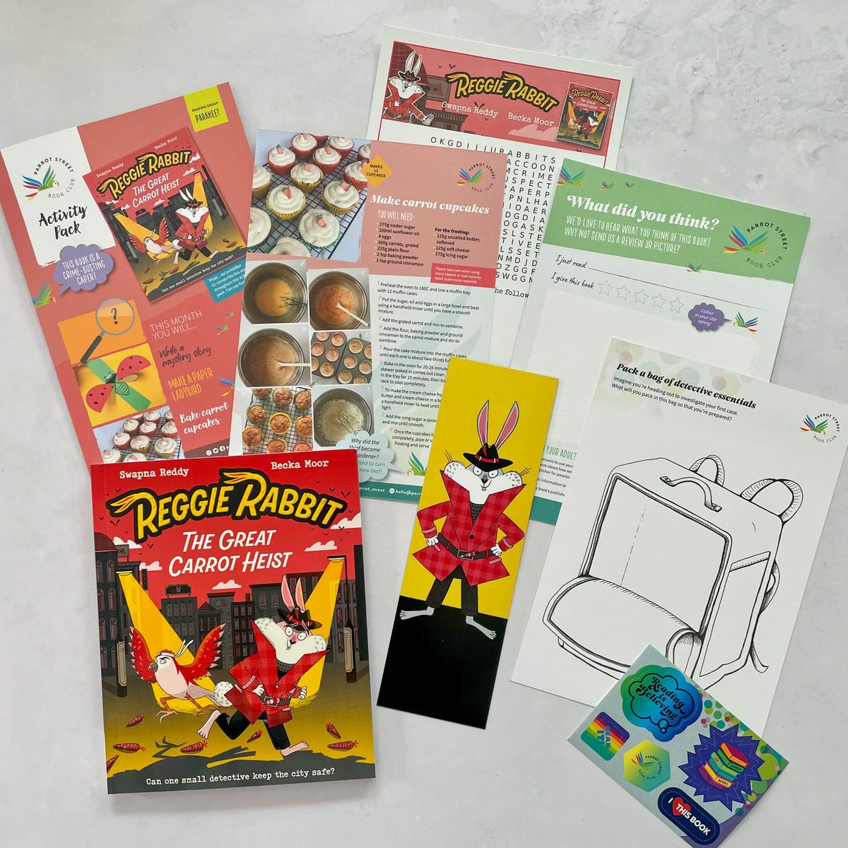 parrot_street's tweet photo. #ReggieRabbit & his sidekick Pipsquark had us laughing out loud with their crime-busting capers 🥕 An easy pick for our Parakeet boxes this month 😍
https://t.co/80tUwisTdx
@SwapnaHaddow #kidsbooks https://t.co/a5fhx6QLjl