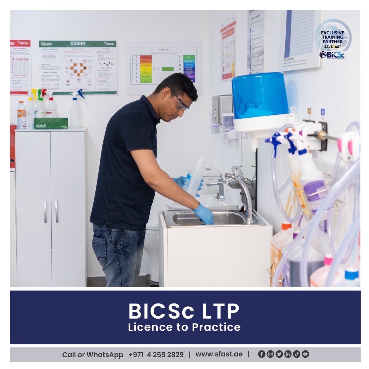 save_fast's tweet image. SaveFast has successfully delivered the BICSc Licence to Practice (LTP) training to students from various cleaning industries under the expert supervision of Miss Rakhi. 

Visit: sfast.ae  
Call or WhatsApp: +971 4 259 2829 

#BICSc #Cleaningcourse #Dubai #UAE