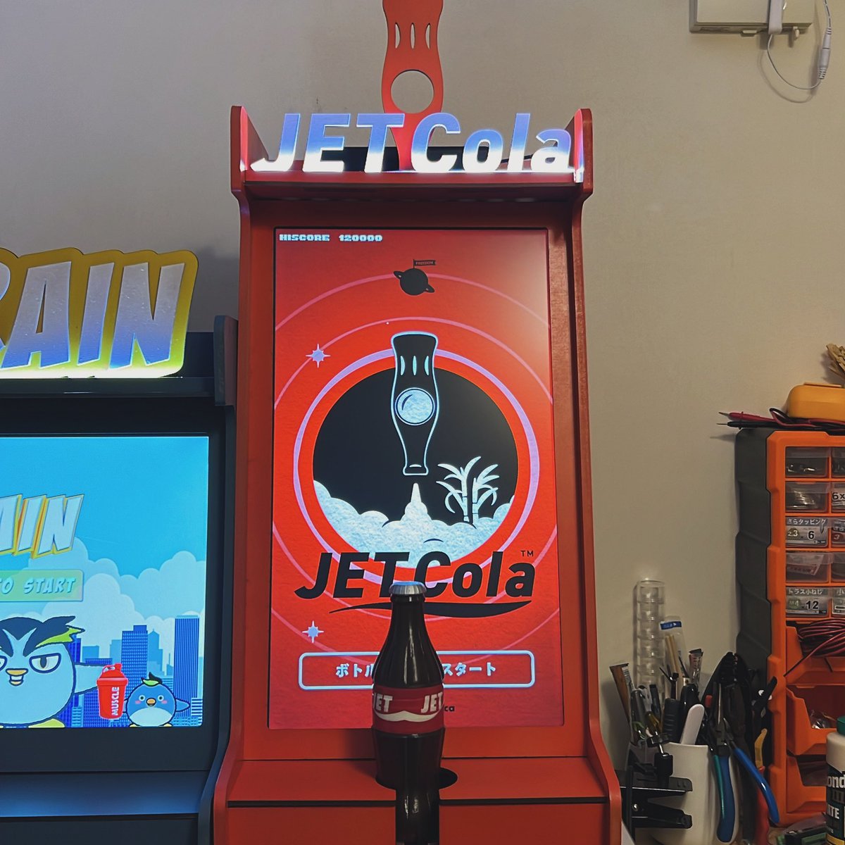 MDPrototyping's tweet photo. JETCola アーケードエディション は有線コントローラーになり 渋谷サクラステージ 404に展示です。詳細はまた今度。
#altctrl #makectrljapan #JETCola https://t.co/LvJnOjcaT3