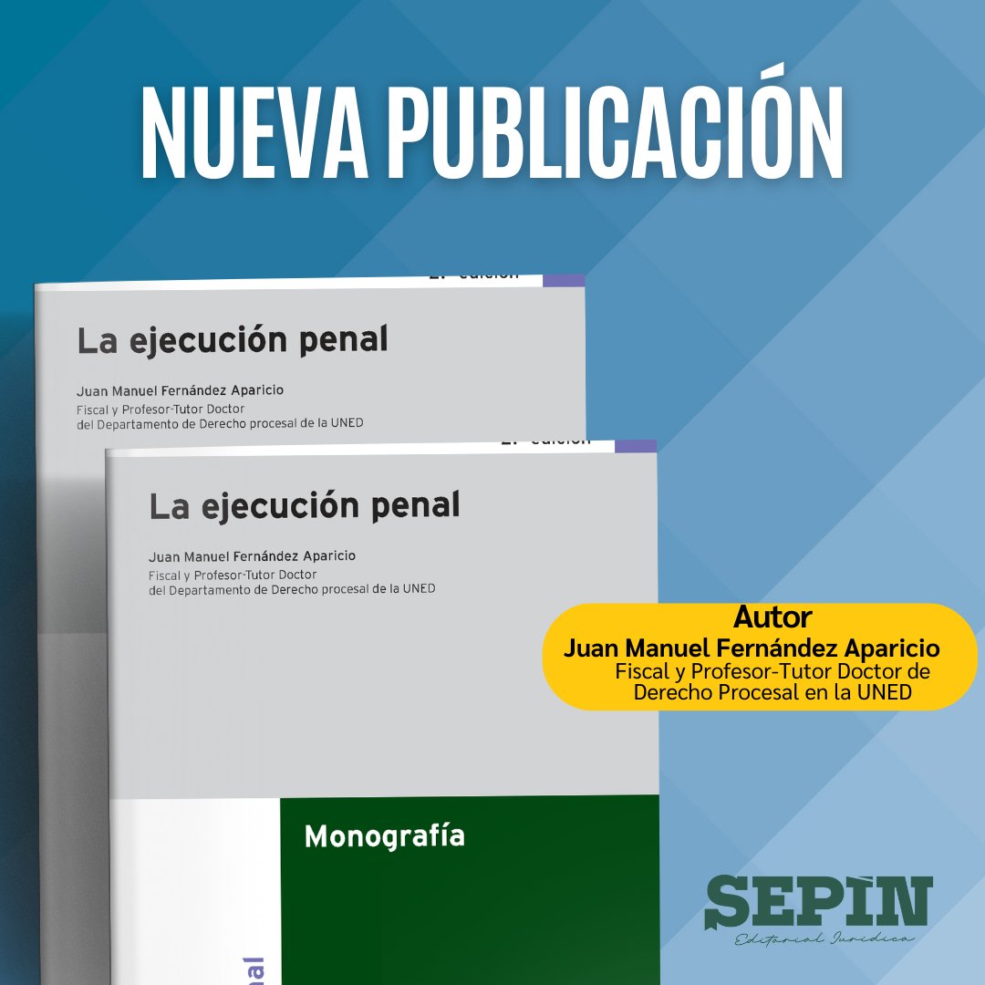 SepinEditorial's tweet photo. ¿Sabías que la clave para hacer valer una sentencia judicial radica en llevarla a la realidad? Este libro, fruto de la experiencia de un fiscal con más de 27 años de ejercicio, nos recuerda la importancia de hacer efectivo lo que dicta la ley. 
https://t.co/cpHRjL940A https://t.co/7KualY6UMJ