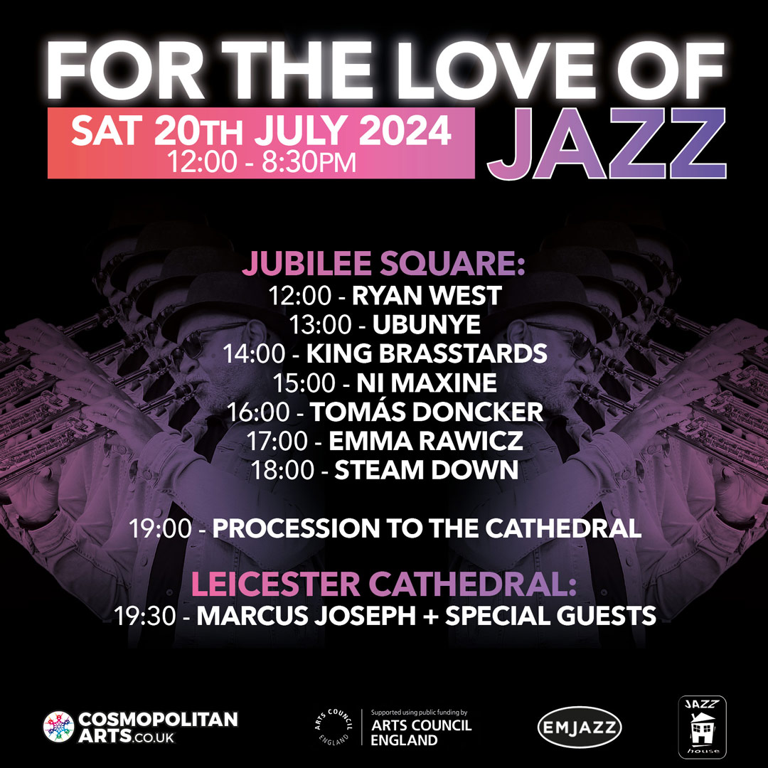 Announcement!! The schedule for the For The Love of Jazz festival this Saturday🎷🎶 Explore the amazing lineup and plan your day for an unforgettable music experience.