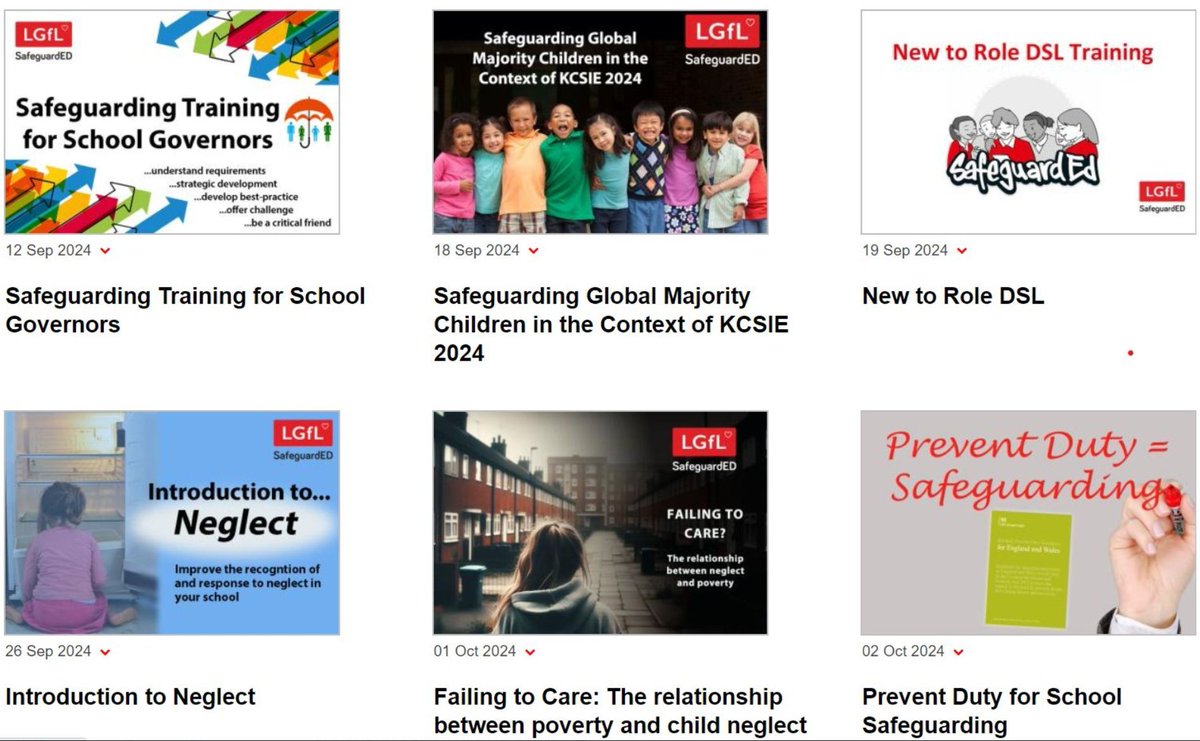 📢Preparing for the next academic year? 
🌟We've updated our #safeguarding #cpd 
✅ More new courses, webinars and training
All FREE to #schools  
➡️safetraining.lgfl.net 
#OnlineSafety #Prevent #Neglect
<a href="/LGfLIncludED/">IncludED - LGfL</a> <a href="/johnjackson1066/">John Jackson ❤ 🇺🇦 🔥</a>