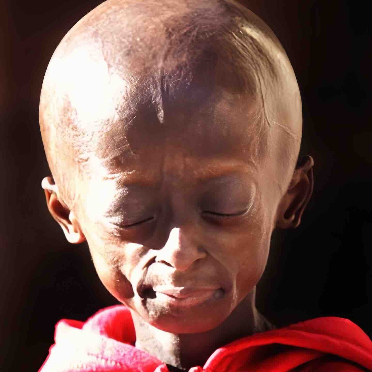 LyfPlusInc's tweet photo. Hutchinson-Gilford Progeria Syndrome (HGPS) ni ugonjwa unaosababisha kuzeeka kwa haraka kwa watoto. Dalili: kuchelewa kukua, ngozi inayoonekana imezeeka 🧓👴🏿, ugumu wa viungo 🤕. Hakuna tiba, lakini matibabu husaidia 🩺. #Progeria #children #lyfplus https://t.co/fAoCJVV1vm