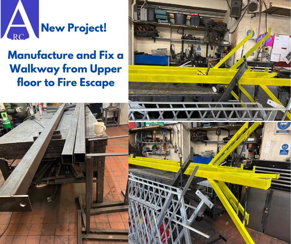 Arc Fabrications (@arcfablondon) on Twitter photo We are happy to take on this new project!
It currently doesn't have an escape route! We will manufacture and fix a walkway from the upper floor to the fire escape.
Contact us today or visit our website.
sales@arcfabrications.co.uk
arcfabrications.com We are happy to take on this new project!
It currently doesn't have an escape route! We will manufacture and fix a walkway from the upper floor to the fire escape.
Contact us today or visit our website.
sales@arcfabrications.co.uk
arcfabrications.com