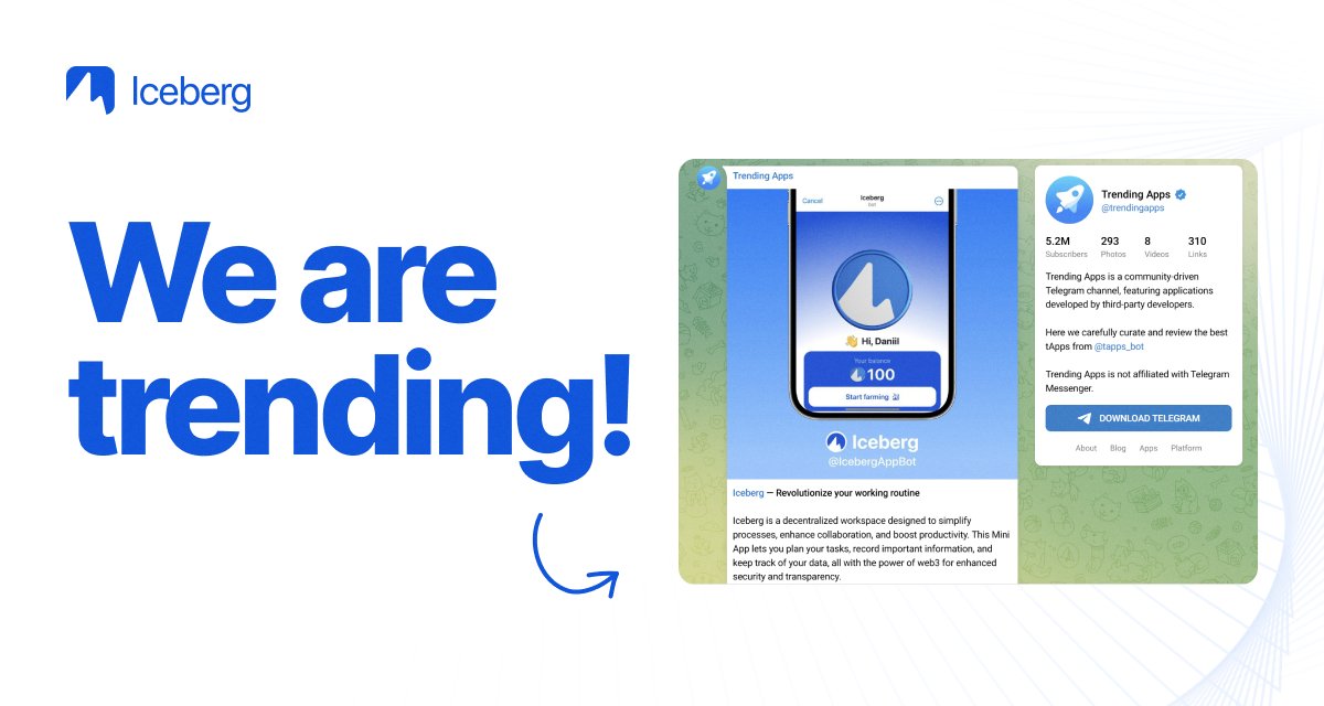 We are trending!

Big day for us, and that's because Iceberg Play has made it to Trending Apps.

A great reason to join us and start earning Iceberg Points.