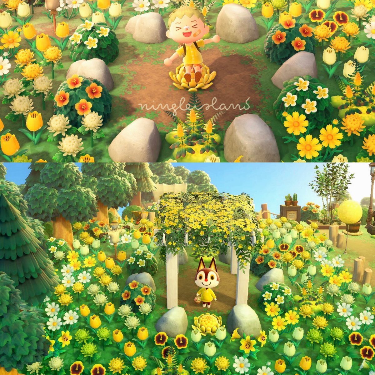 ようやく岩あつめ完了🌼✨

#あつ森 #あつ森写真部
#ACNH #AnimalCrossing