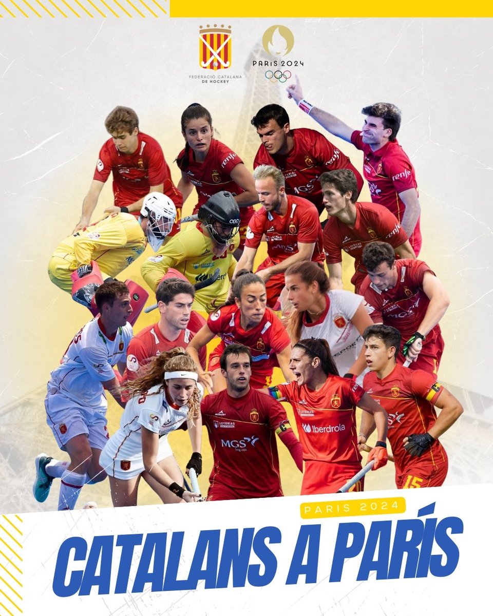 🏑💥 𝐂𝐀𝐓𝐀𝐋𝐀𝐍𝐒 𝐀 𝐏𝐀𝐑𝐈́𝐒 💥🏑

17 jugadors i jugadores catalans formaran part de l'equip que representarà Espanya als Jocs Olímpics de París 2024!

-1️⃣0️⃣ dies per a l'inici

A fer història a <a href="/Paris2024/">Paris 2024</a>! 💪

#SomFederació #HockeyCatalà #Olympics #RoadToParis2024