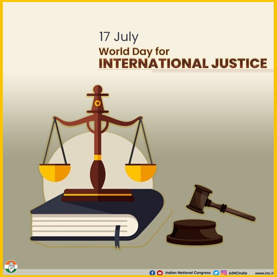 INCIndia's tweet photo. This day commemorates the historic adoption of the Rome Statute in 1998 and the onset of a new justice system.

Let's join hands to advocate universal access to justice, especially for the victims of war crimes, genocides &amp; crimes against humanity. https://t.co/w1hxzainAe