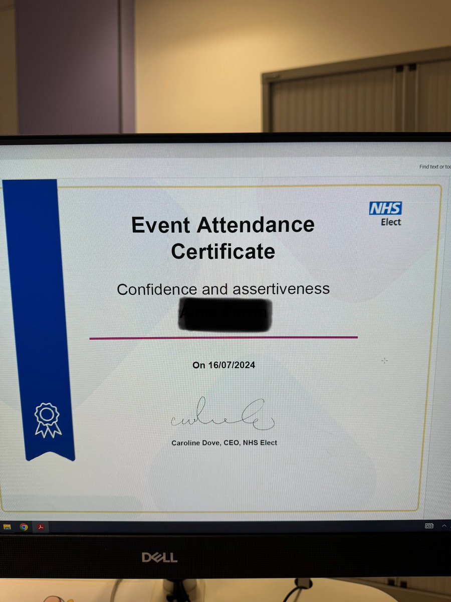 BHR_AHPs's tweet photo. Did you know we have access to @NHSElect at the trust. There are a range of courses, workshops & webinars for your CPD! Today we attended the Confidence and Assertiveness workshop! You will even get certificates for your portfolio!
@BHRUT_NHS
#AHPS
#ittakesallofus
#NHSElect https://t.co/UaFPhfz3dv