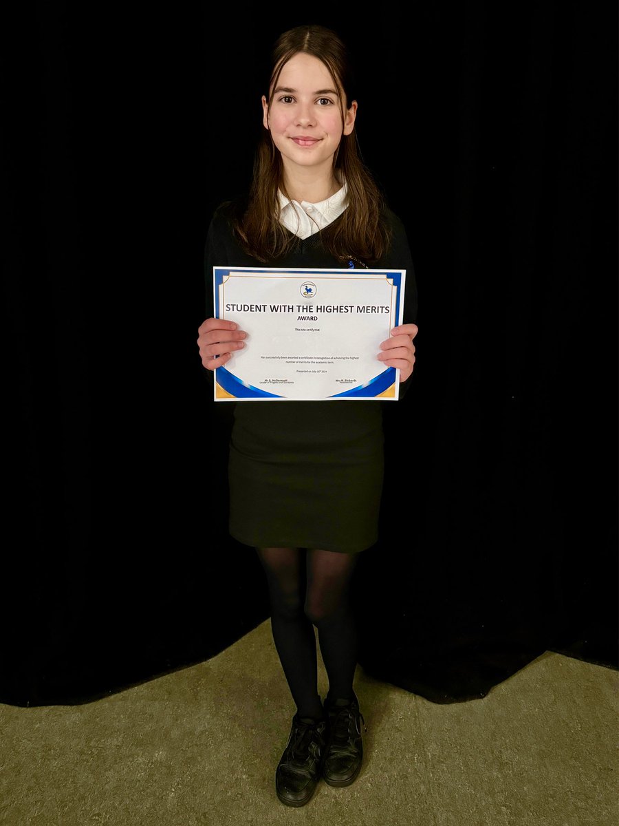 Mr_SMcDermott's tweet photo. 🏆 And the winner of the award for student with the highest number of class chart points, with over 1,570 Positive Points, is none other than Martha! 🎉🌟 She has shown an exceptional level of ambition throughout the academic year. Bendigedig Martha! 👏👍 https://t.co/Gnyt3TIKys