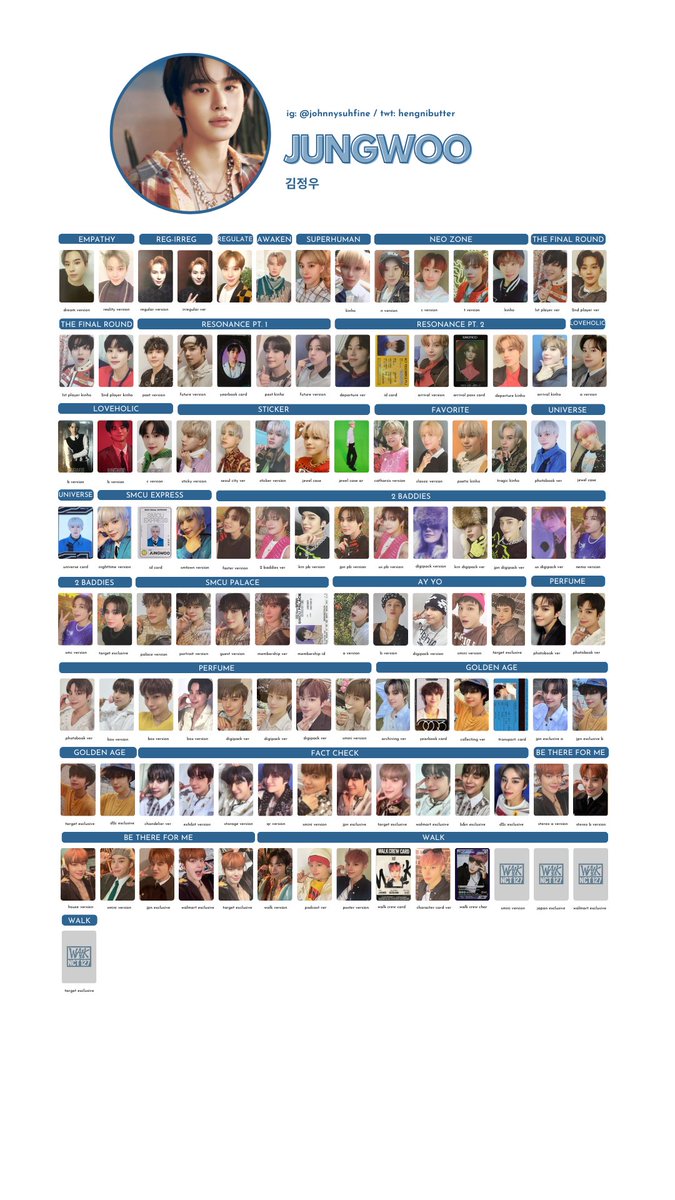 nct 127 photocard templates 엔시티 127 포토카드 리스트 members