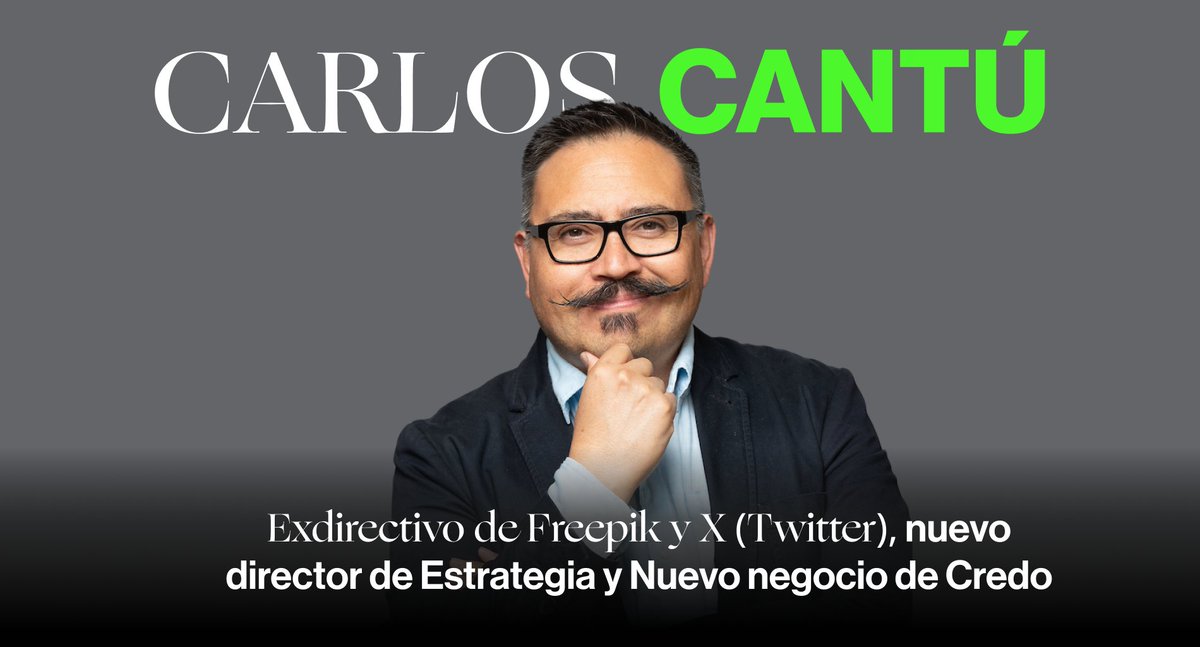 CredoTw's tweet photo. Damos la bienvenida a @galancantu como nuestro nuevo director de Estrategia y Nuevo Negocio👏 

¡Bienvenido al equipo Carlos!

#ThinkCreateDo #Credo #strategy https://t.co/foGSQnWYxv